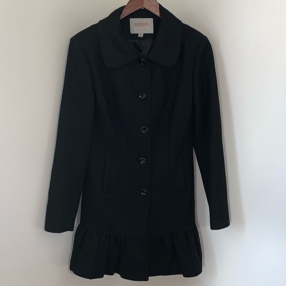 Georgiou Studio Peplum Coat - Picture 4 of 9